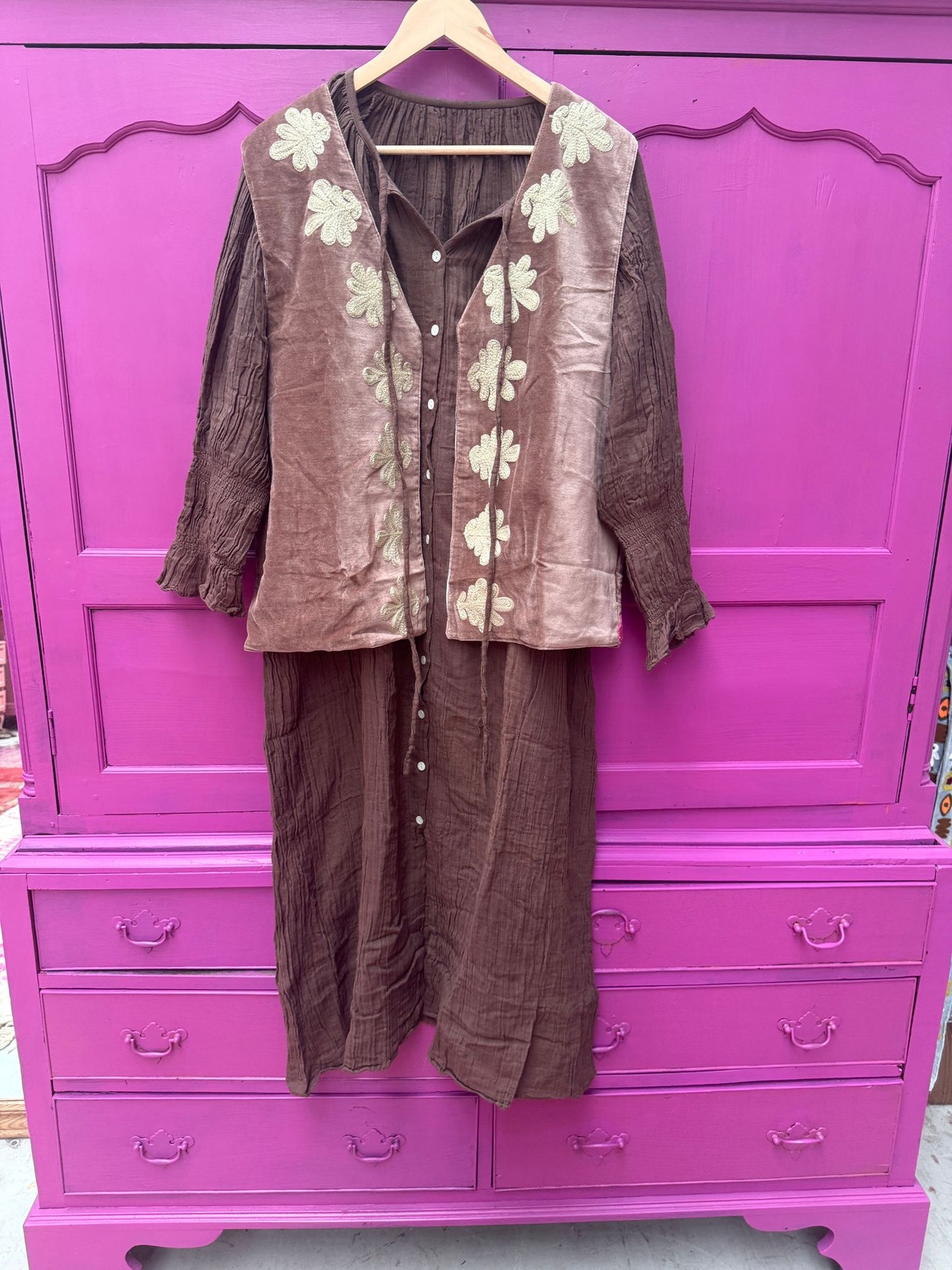 Cotton maxi dress Bruin