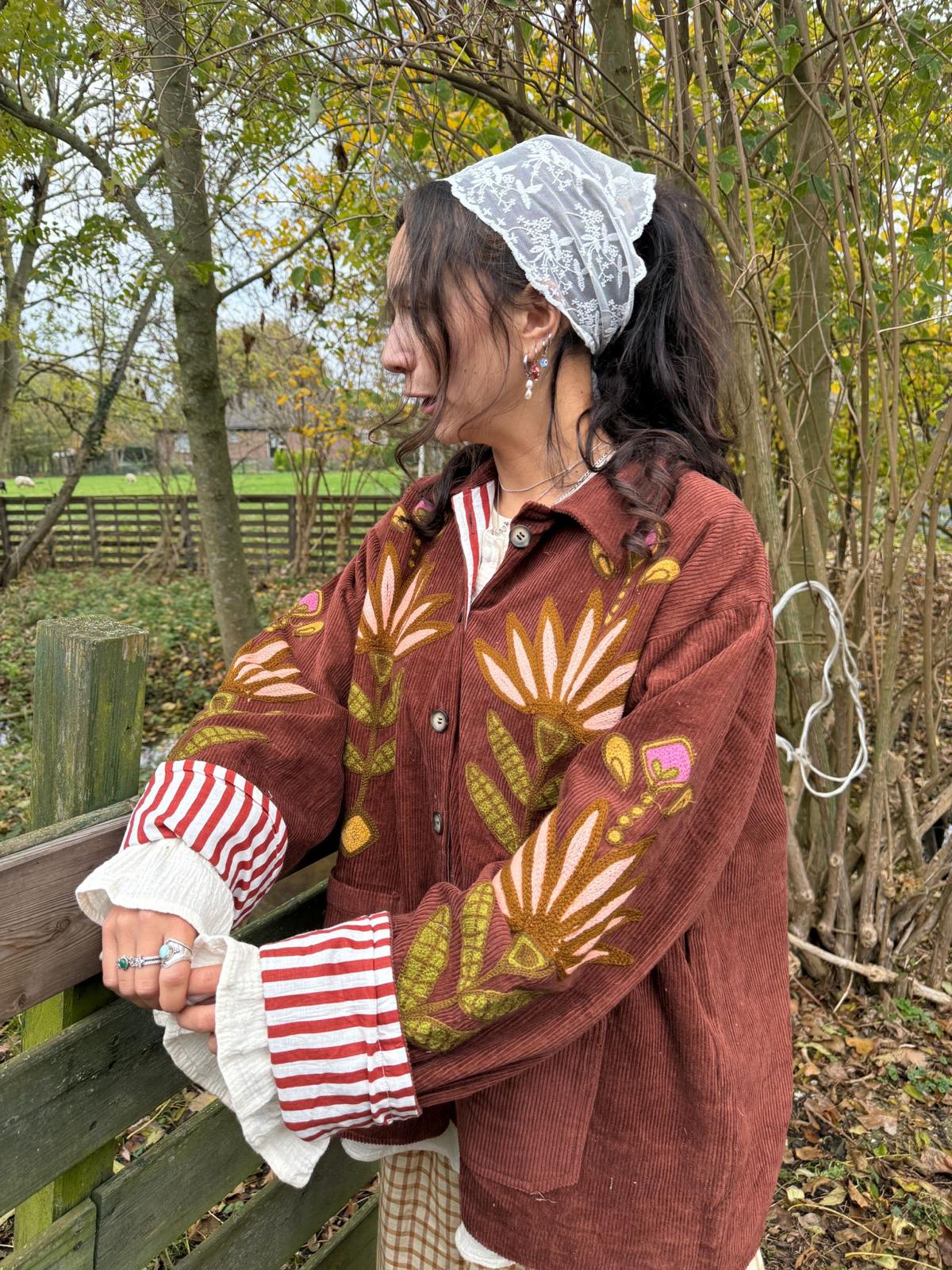 Corduroy Jacket Bordeaux
