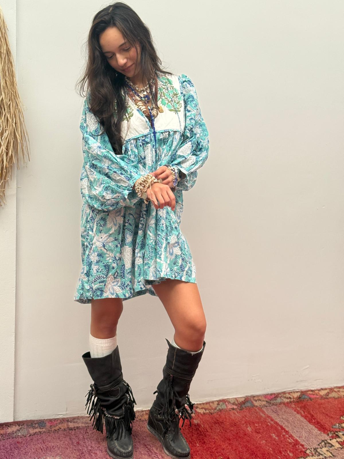 Blockprints jurk mini