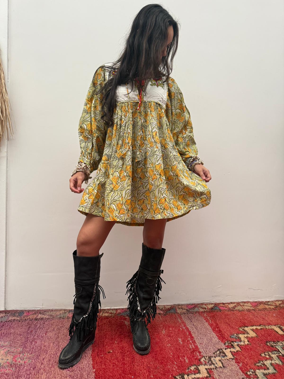 Blockprints jurk mini