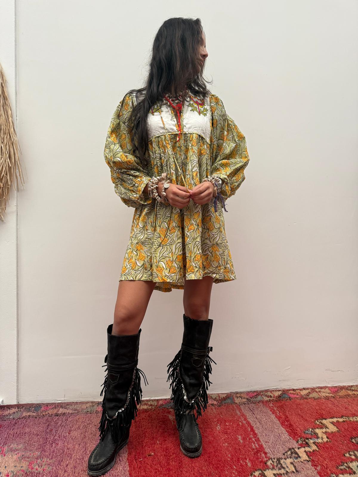 Blockprints jurk mini