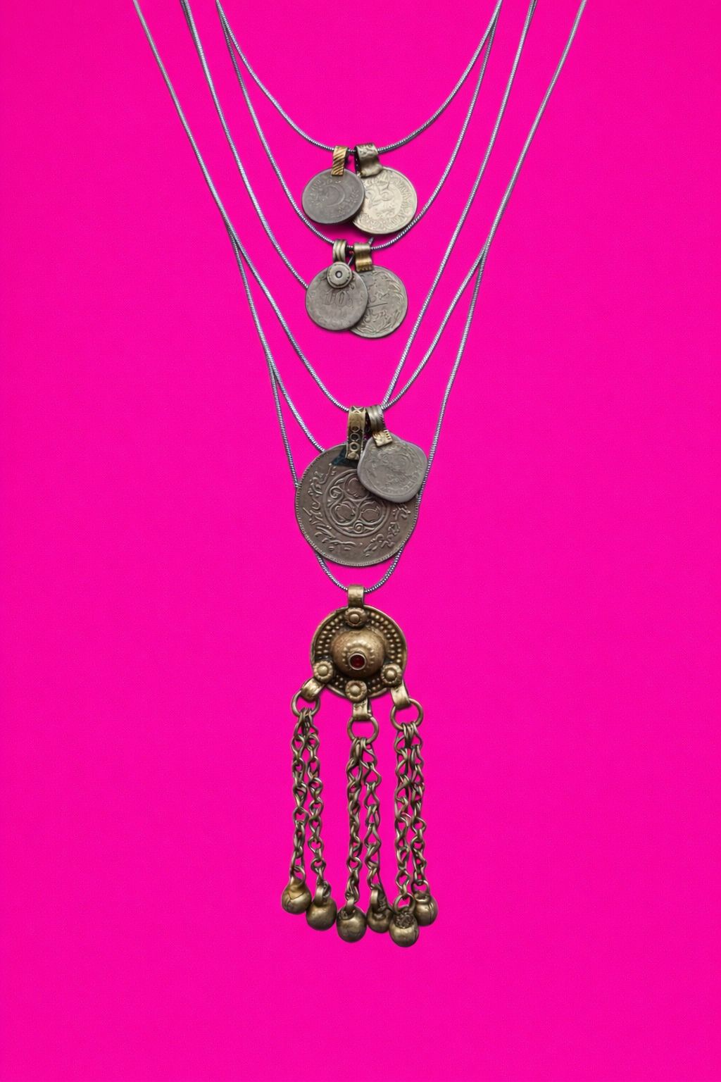 TOUT - Vintage ketting Nomad – Pakistan - 70 cm