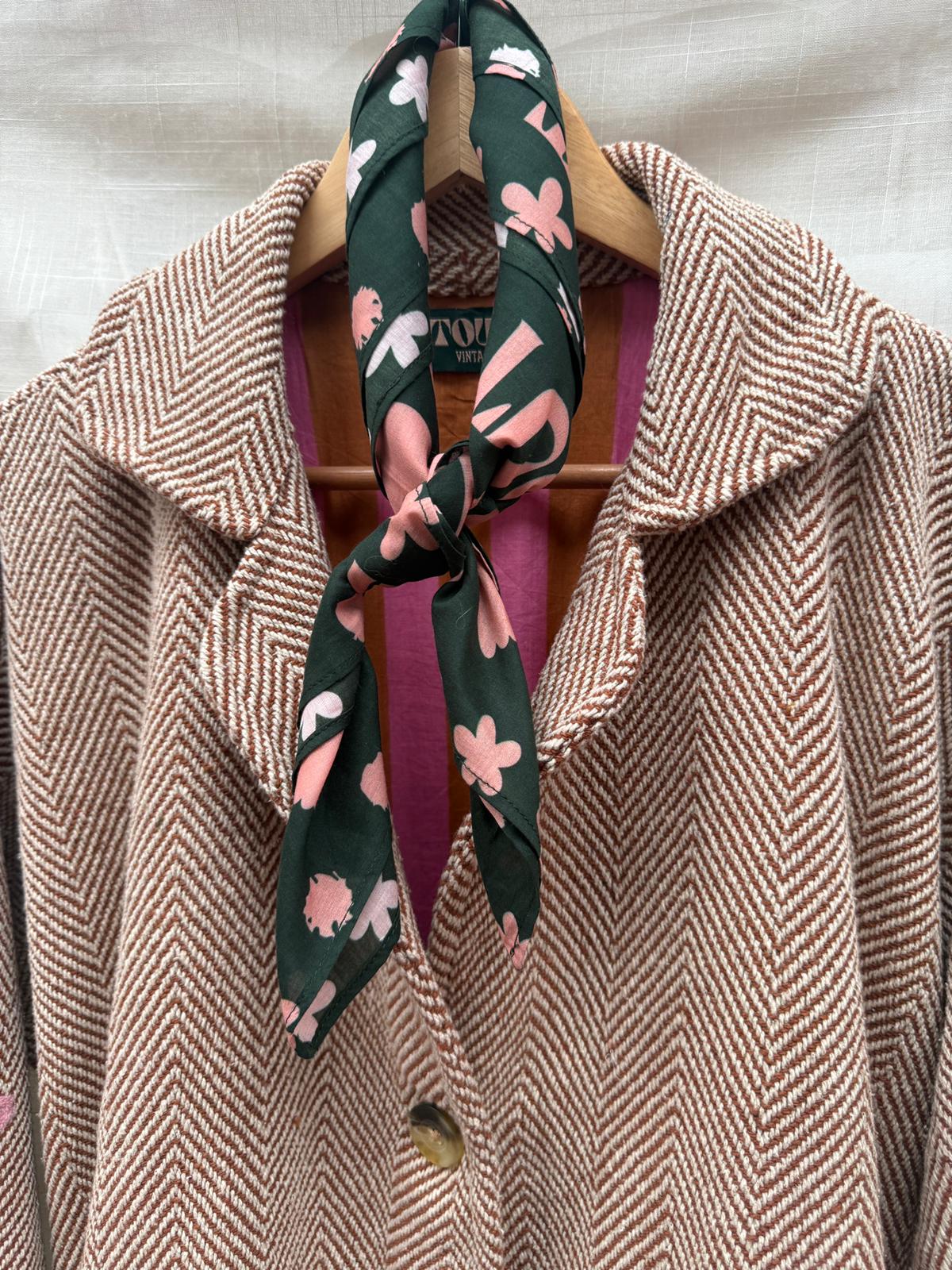 TOUT  Bandana Ellis groen/zalm