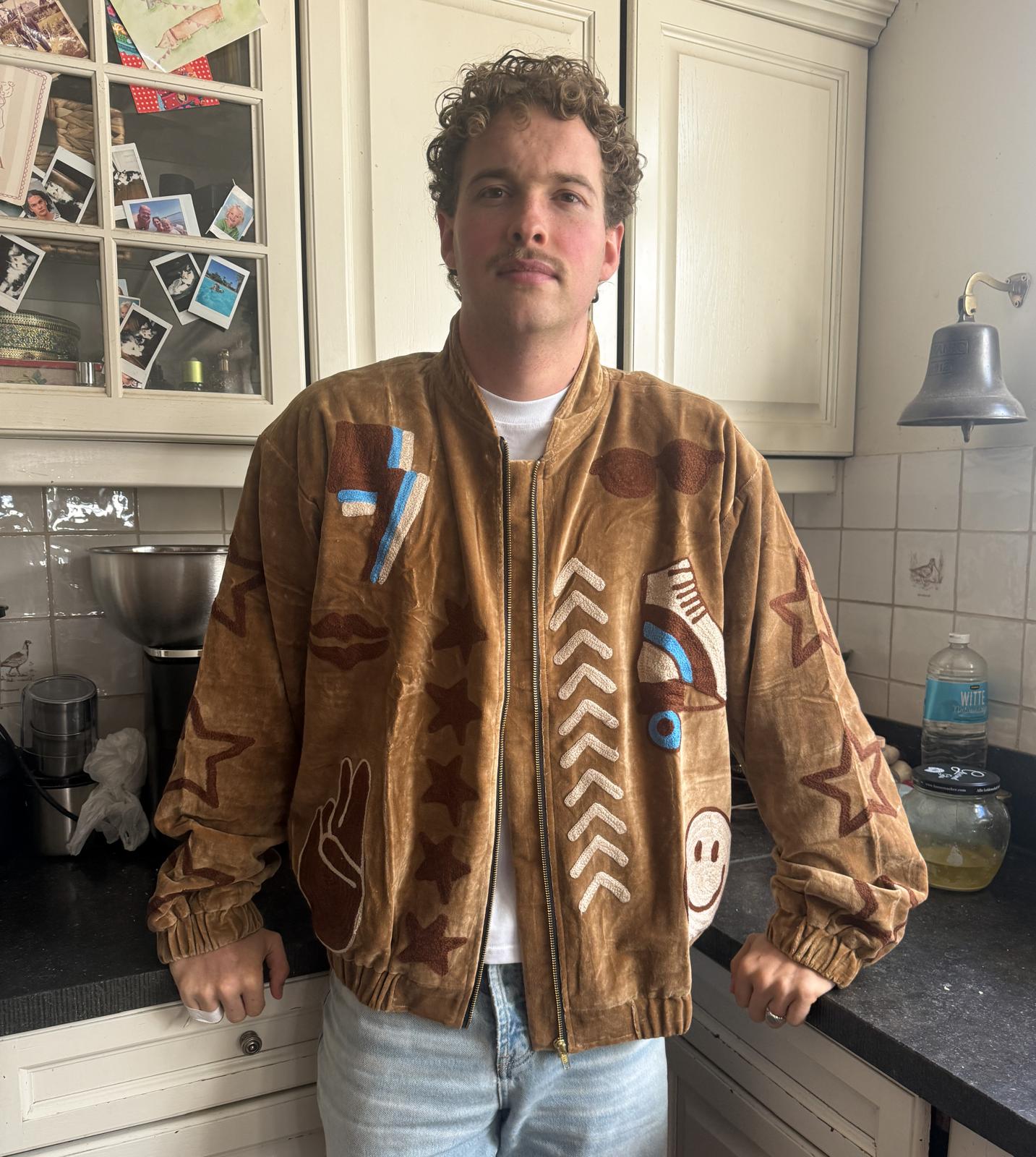 TOUT - Lola Bomber Velvet Brown UNISEX