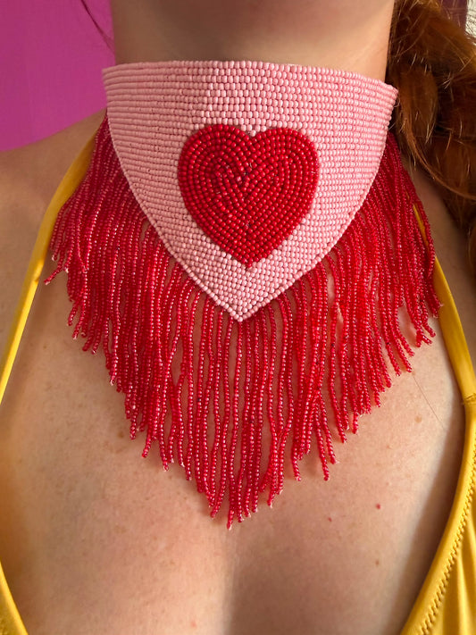 Set of 2 Festival Choker Heart