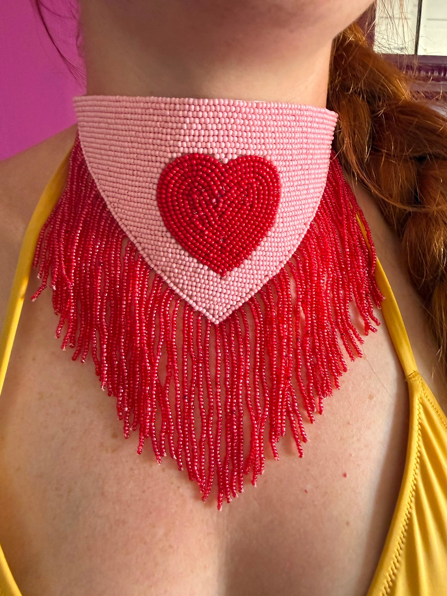 Set of 2 Festival Choker Heart
