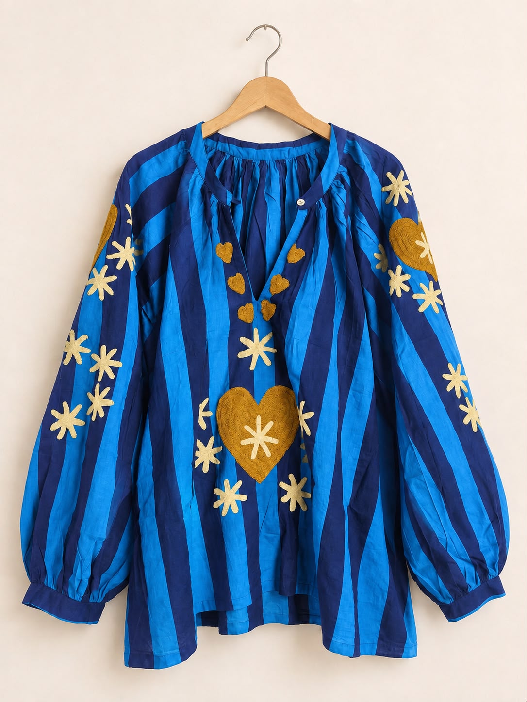 TOUT - SET OF 10 Blouses Stripe Heart