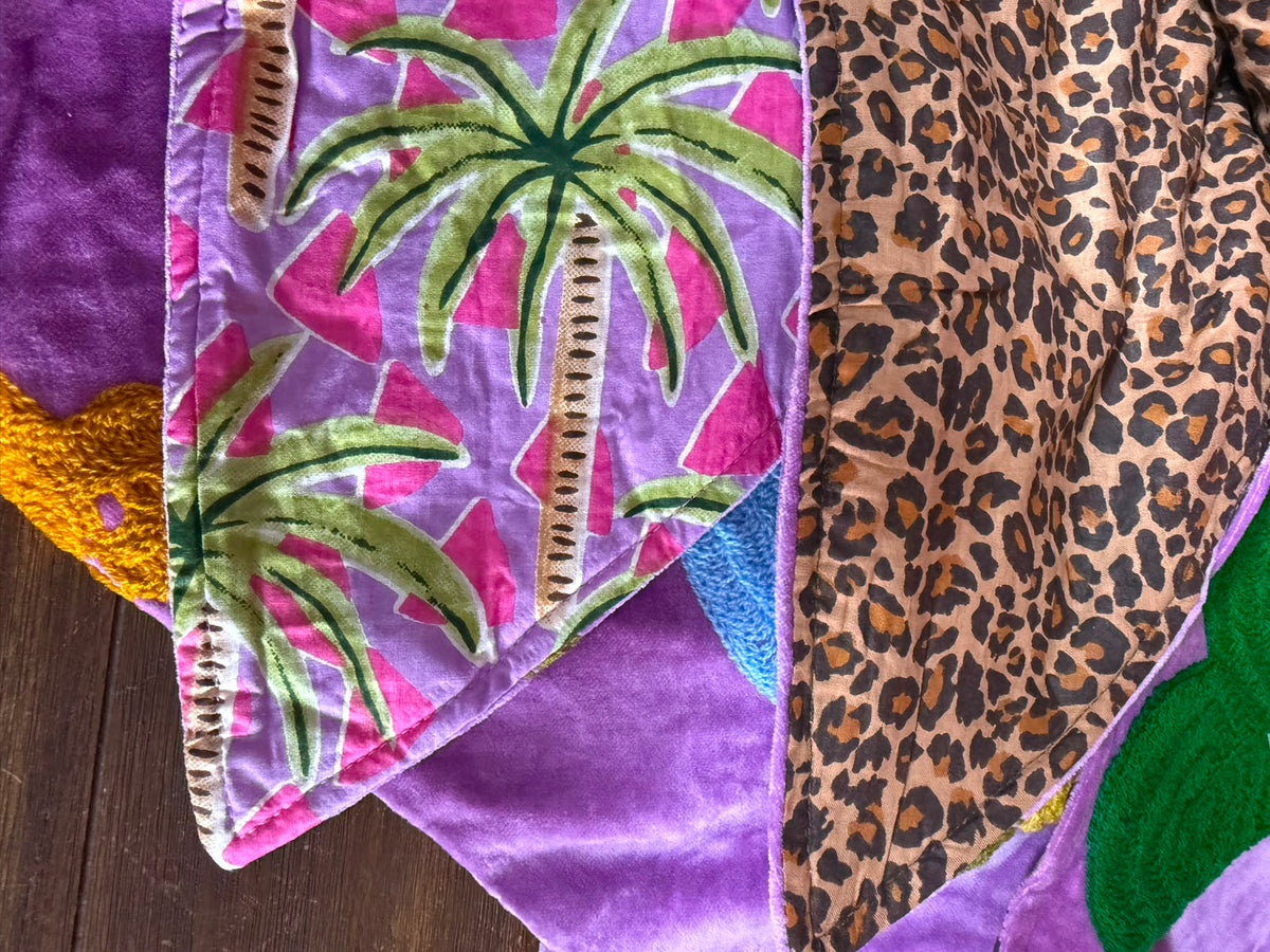 TOUT -  Set van 2 Jojo Velvet sjaal Purple