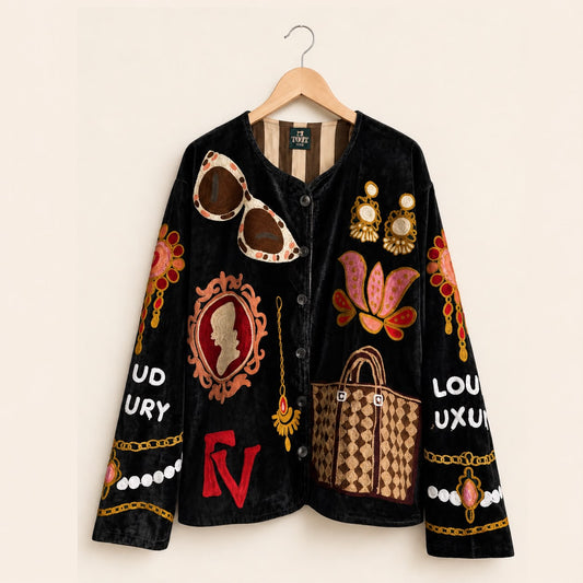TOUT - Loud Luxury Jacket Velvet Black