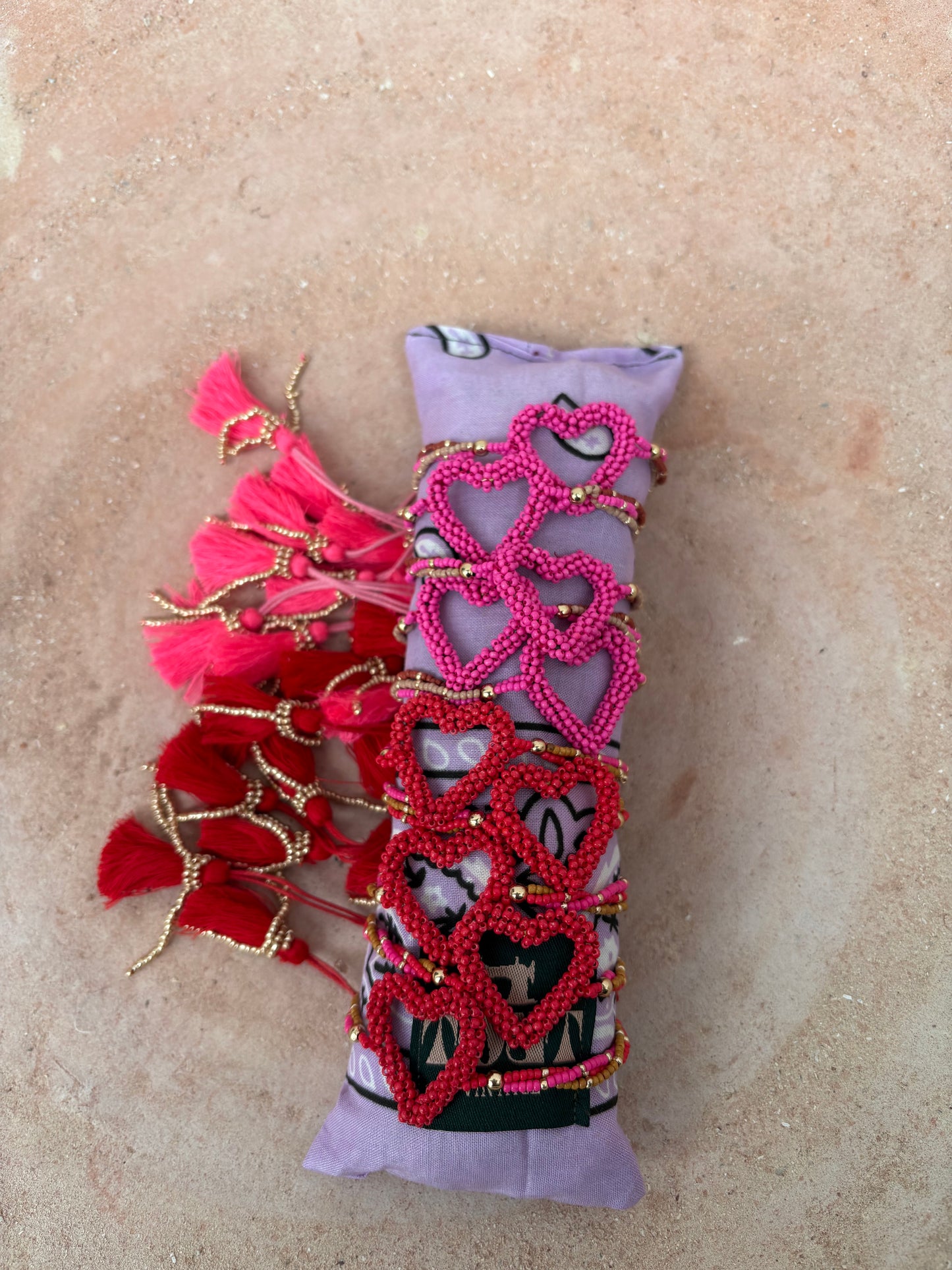 TOUT- Armband Liva heart set van 10