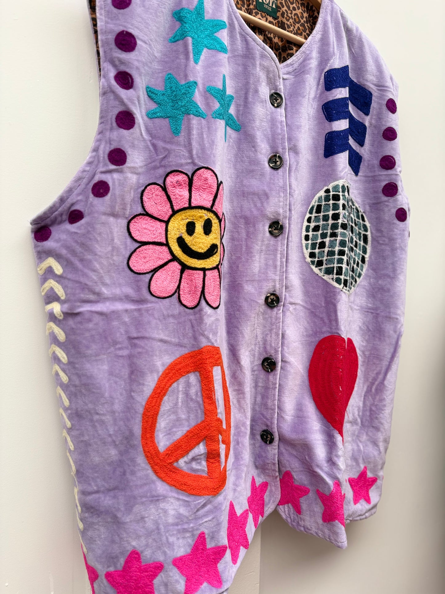 TOUT - Set of 2 Disco Vests Velvet Paars
