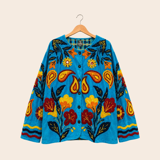 TOUT - Blue Velvet Flower Jacket