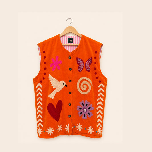 TOUT - Set of 2 Heart velvet vests
