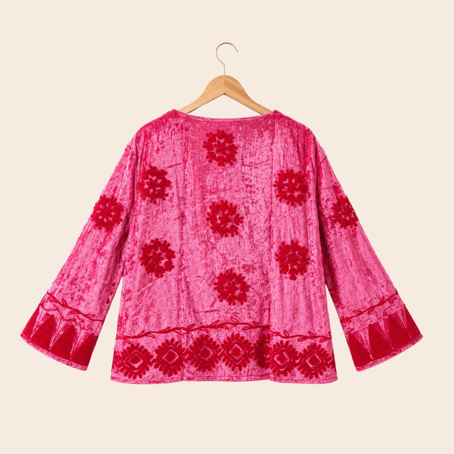 TOUT - Yasmine Jacket Silk Velvet Pink