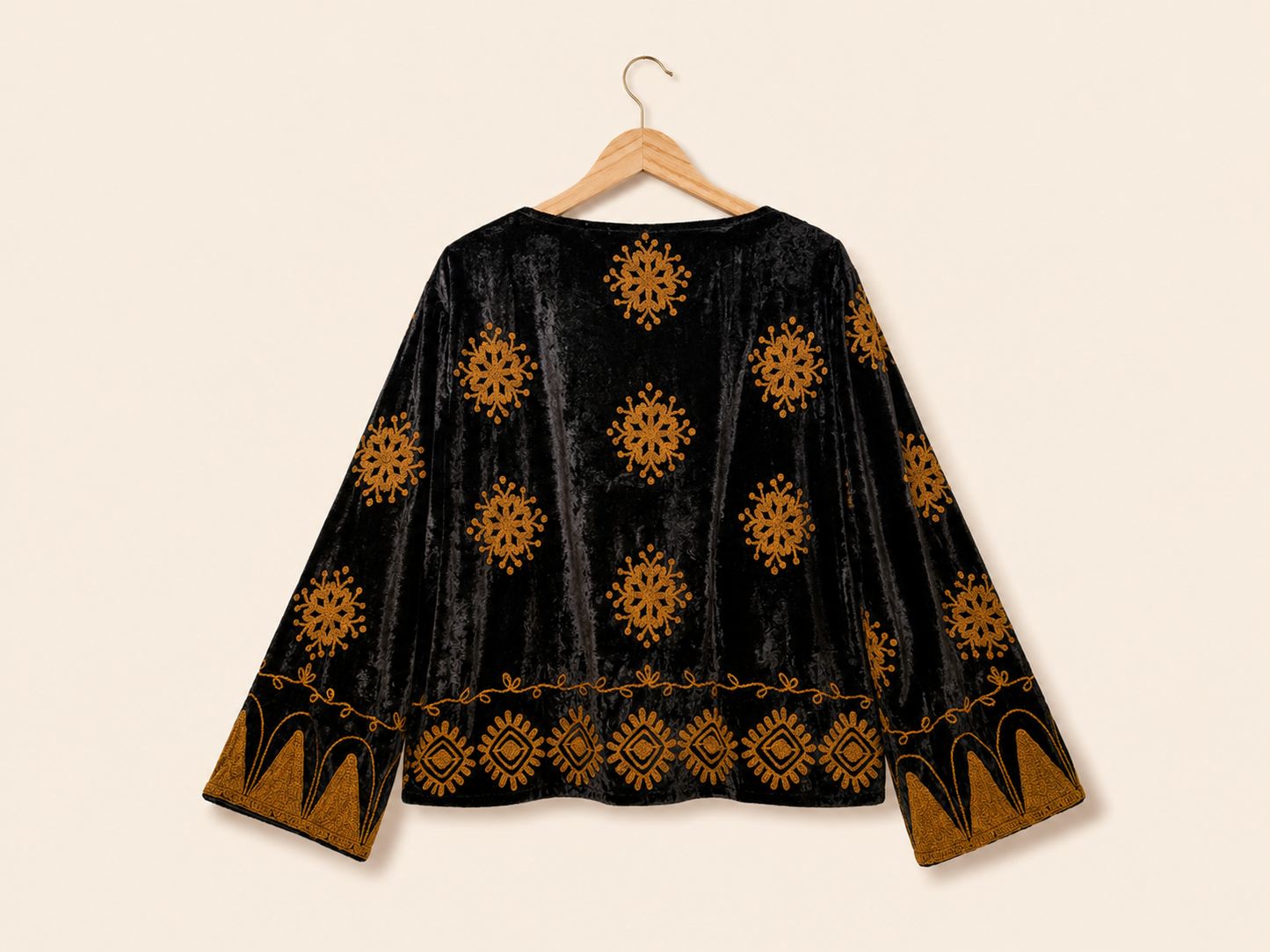 TOUT - Yasmine Jacket Silk Velvet Black