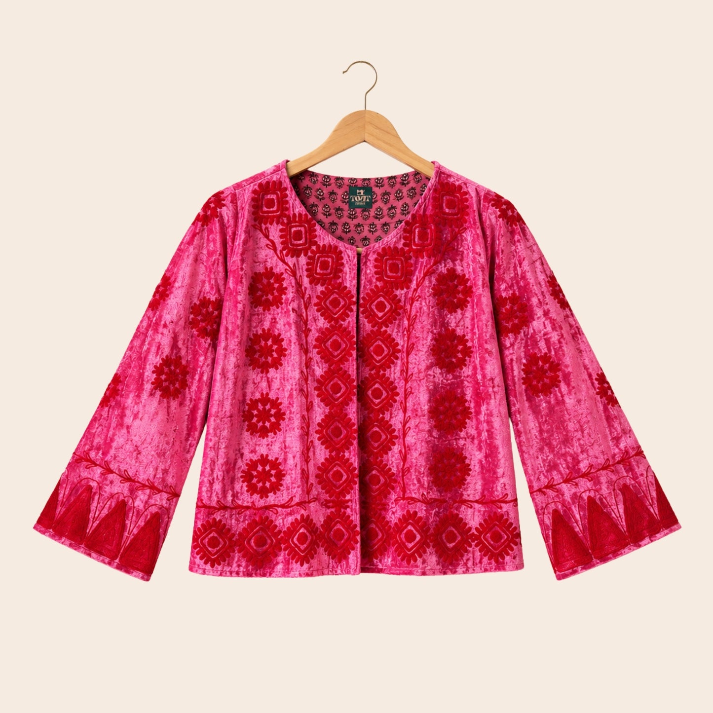 TOUT - Yasmine Jacket Silk Velvet Pink