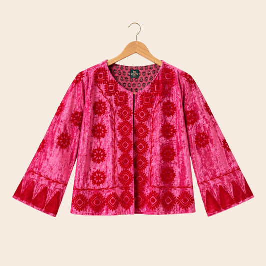 TOUT - Yasmine Jacket Silk Velvet Pink