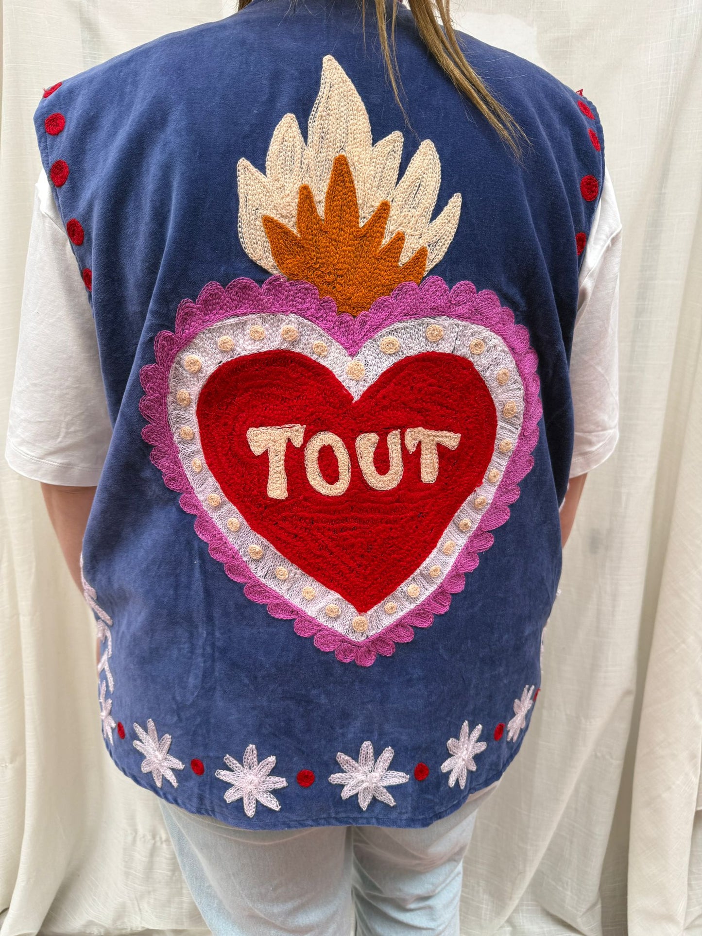 Set of 2 Velvet vests Tamar
