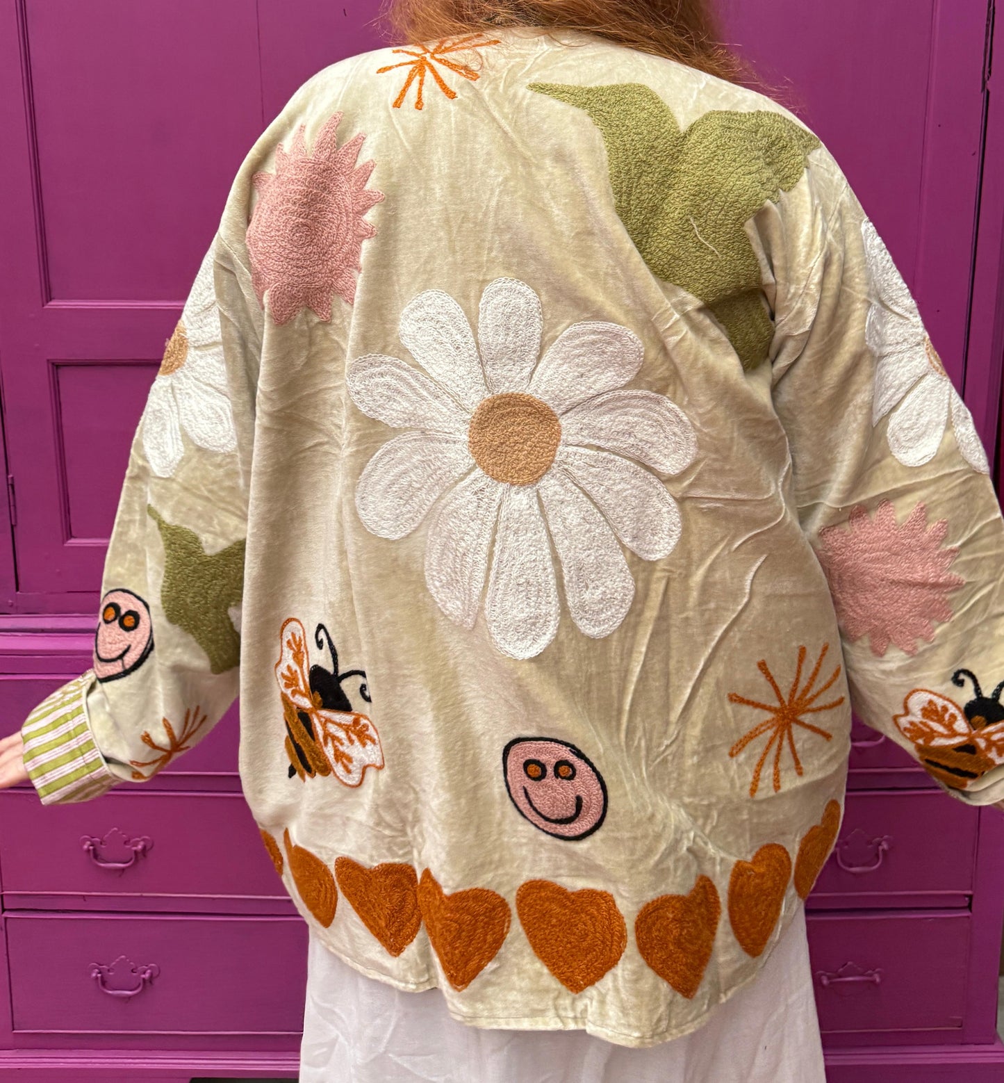 Velvet Jacket Daisy