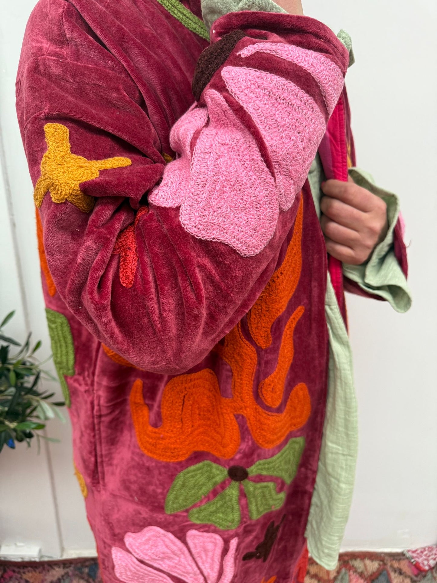 Velvet embroidery Kimmie Jacket