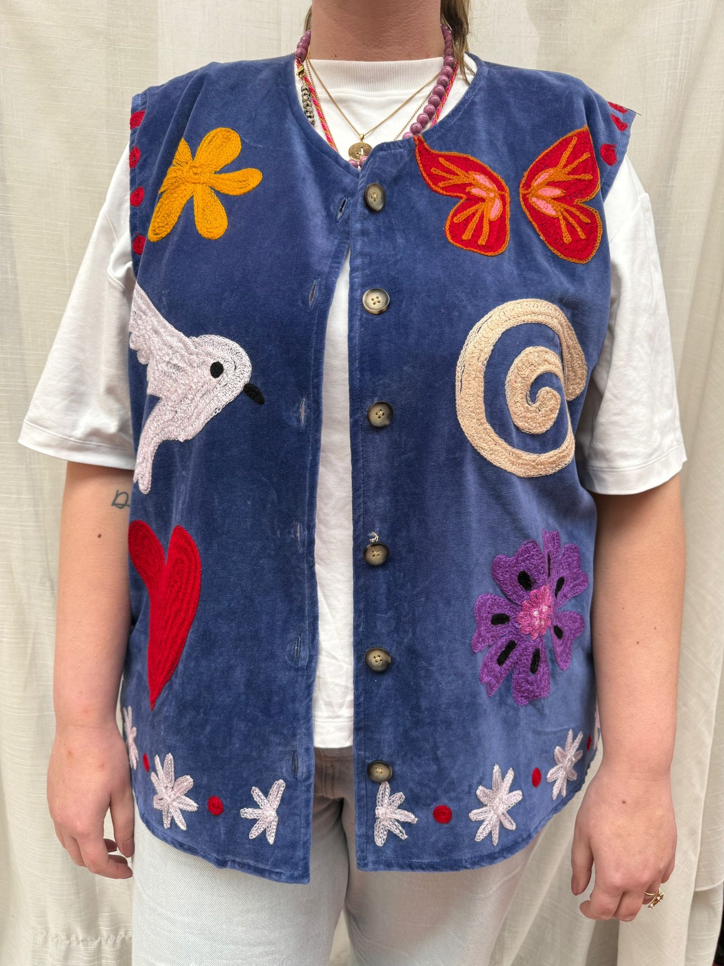 Set of 2 Velvet vests Tamar