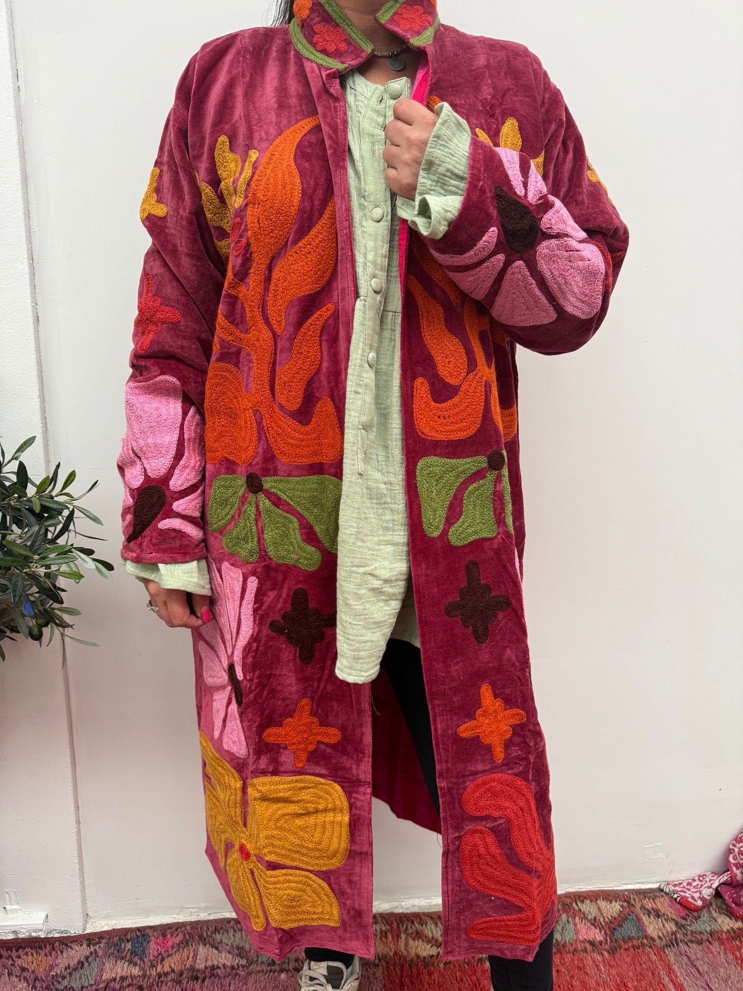 Velvet embroidery Kimmie Jacket