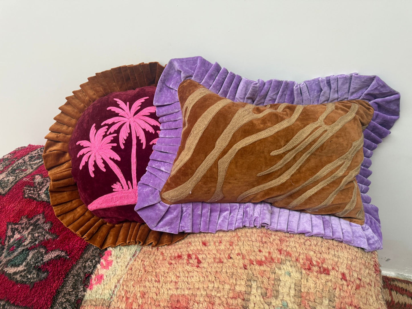 Kussenhoes met suzani borduursel Jungle