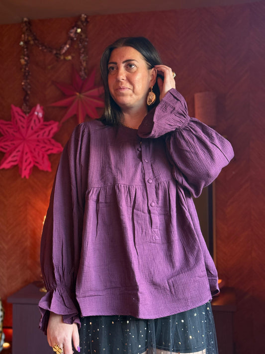 Blouse paars