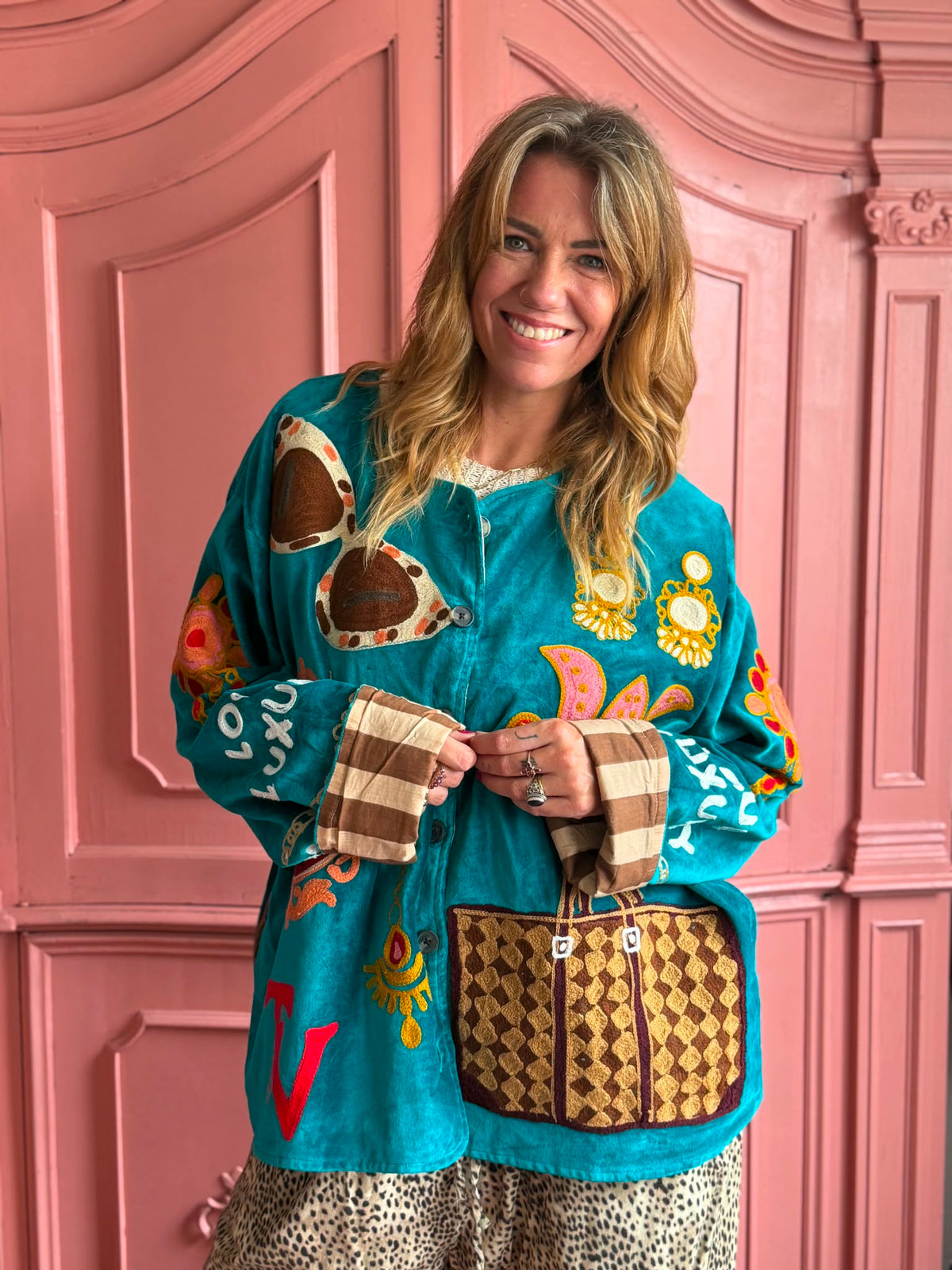 TOUT - Loud Luxury Jacket Velvet Teal